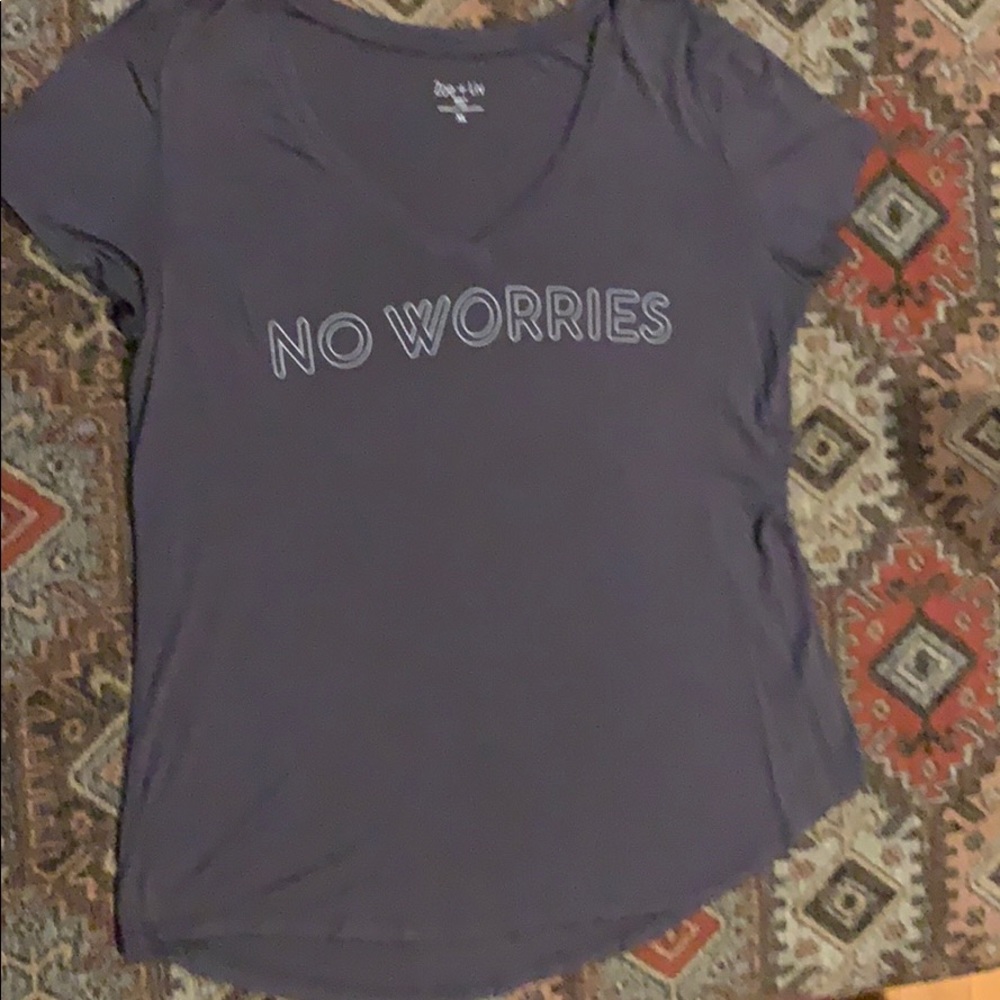 No Worries Grey Shirt